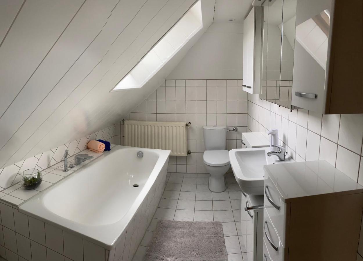 Ferienwohnung Zum Schloss Halbe Esterno foto